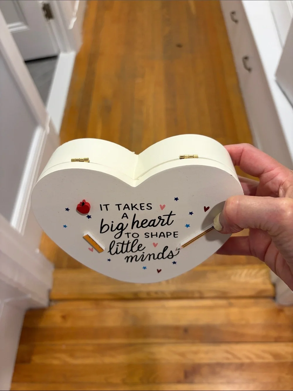 Teacher gift- note cards in wooden case